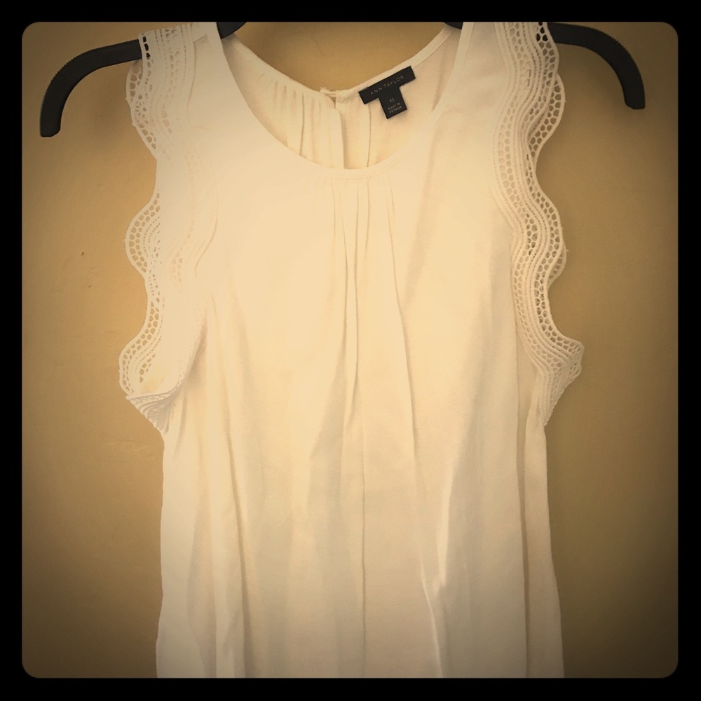 New Ann Taylor Soft Creme Blouse
